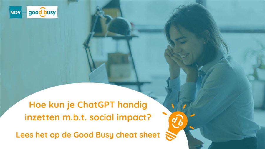 Bericht ChatGPT (e.a.) inzetten ten behoeve van employee volunteering en social impact bekijken